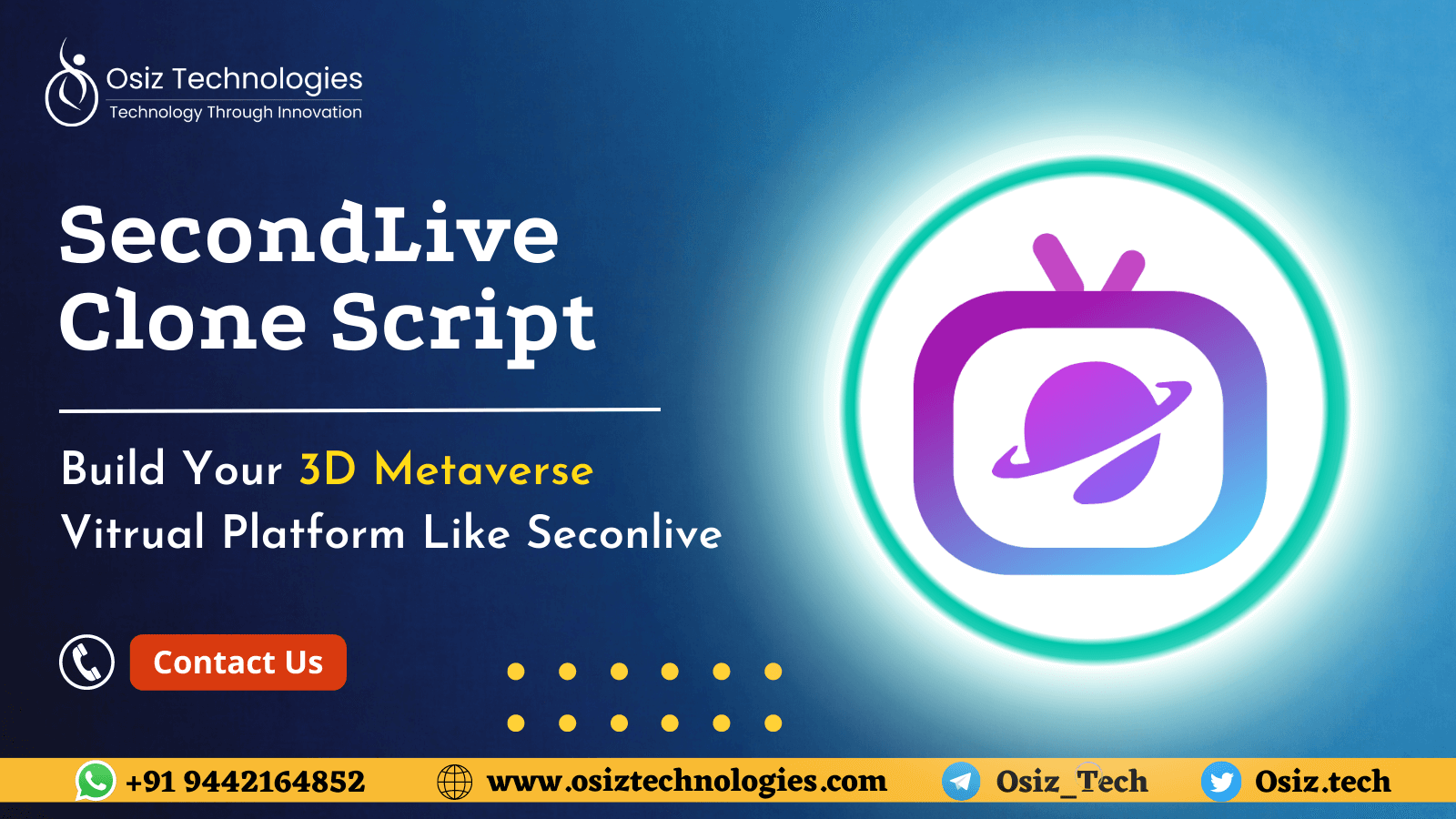Secondlive Clone Script | Secondlive Clone Software | Osiz